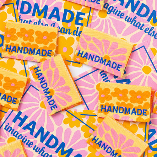 Bold Blooms Label & Patch Pack - Sewing Labels Tags