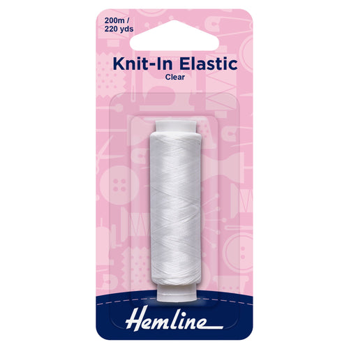Knit In Elastic: Clear