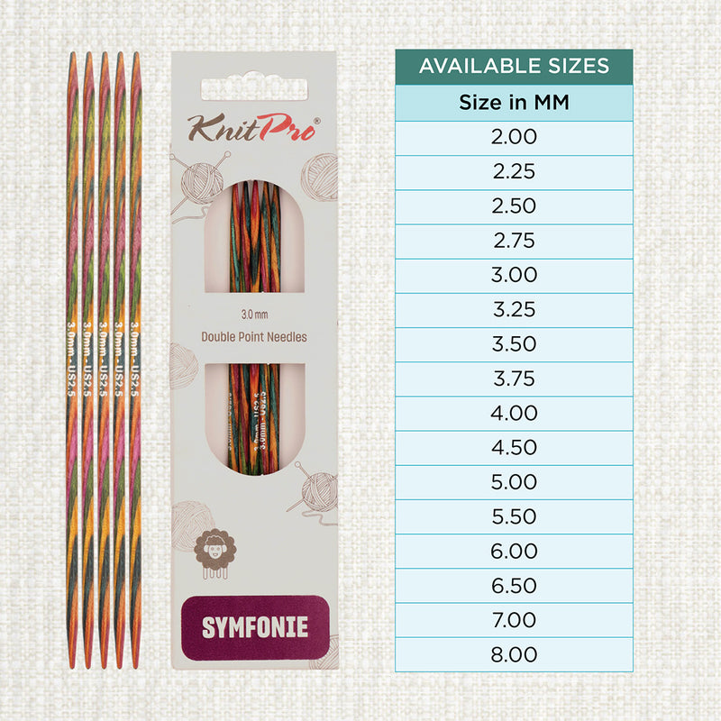 Load image into Gallery viewer, Symfonie 2.0 Double Pointed Knitting Needles (DPNs)

