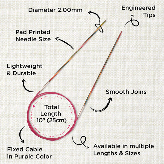 Symfonie 2.0 Fixed Circular Knitting Needles