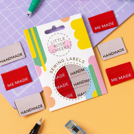 Me Made / Handmade Ribbed - Sewing Labels Tags