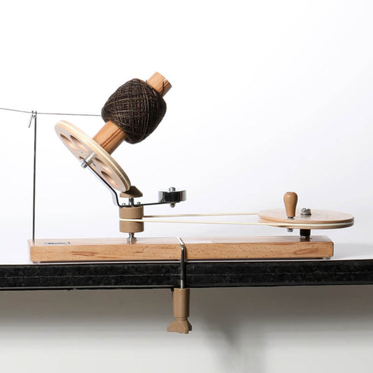 Mega Yarn Ball Winder: Natural Birchwood